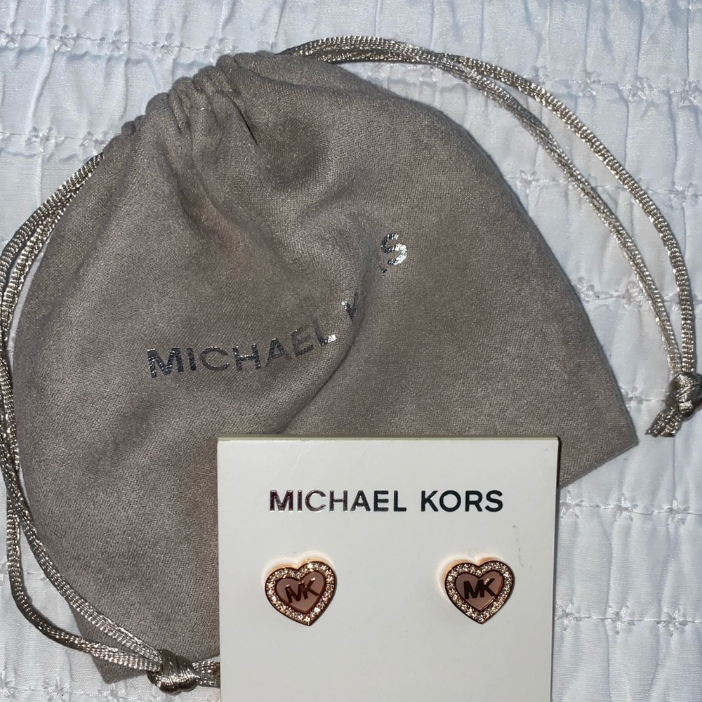 NEW MICHAEL KORS rose gold bracelet/earrings